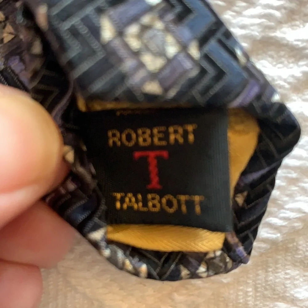 Robert Talbott black charcoal tie